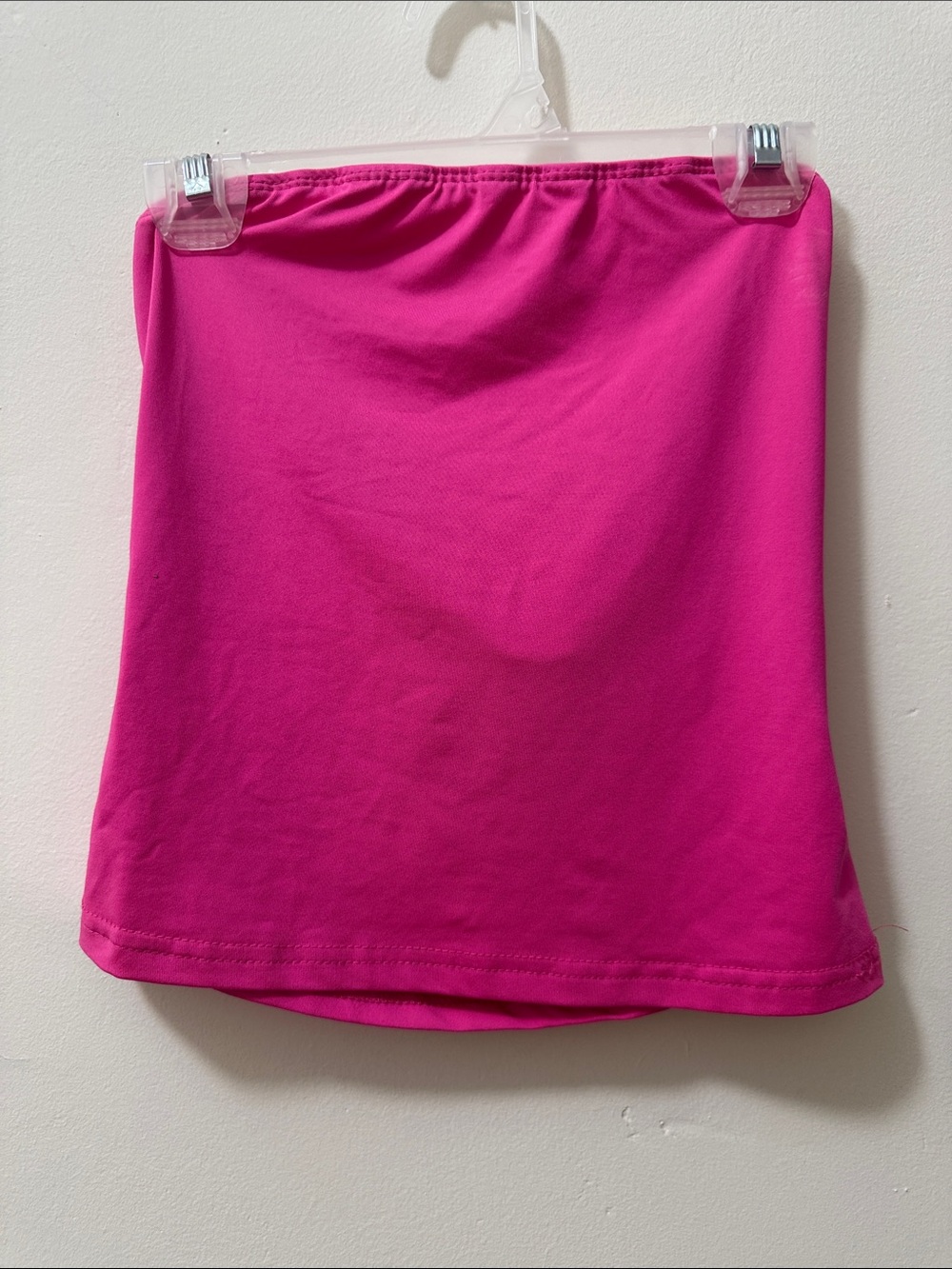 Stretch Tube Mini Skirt in Hot Pink